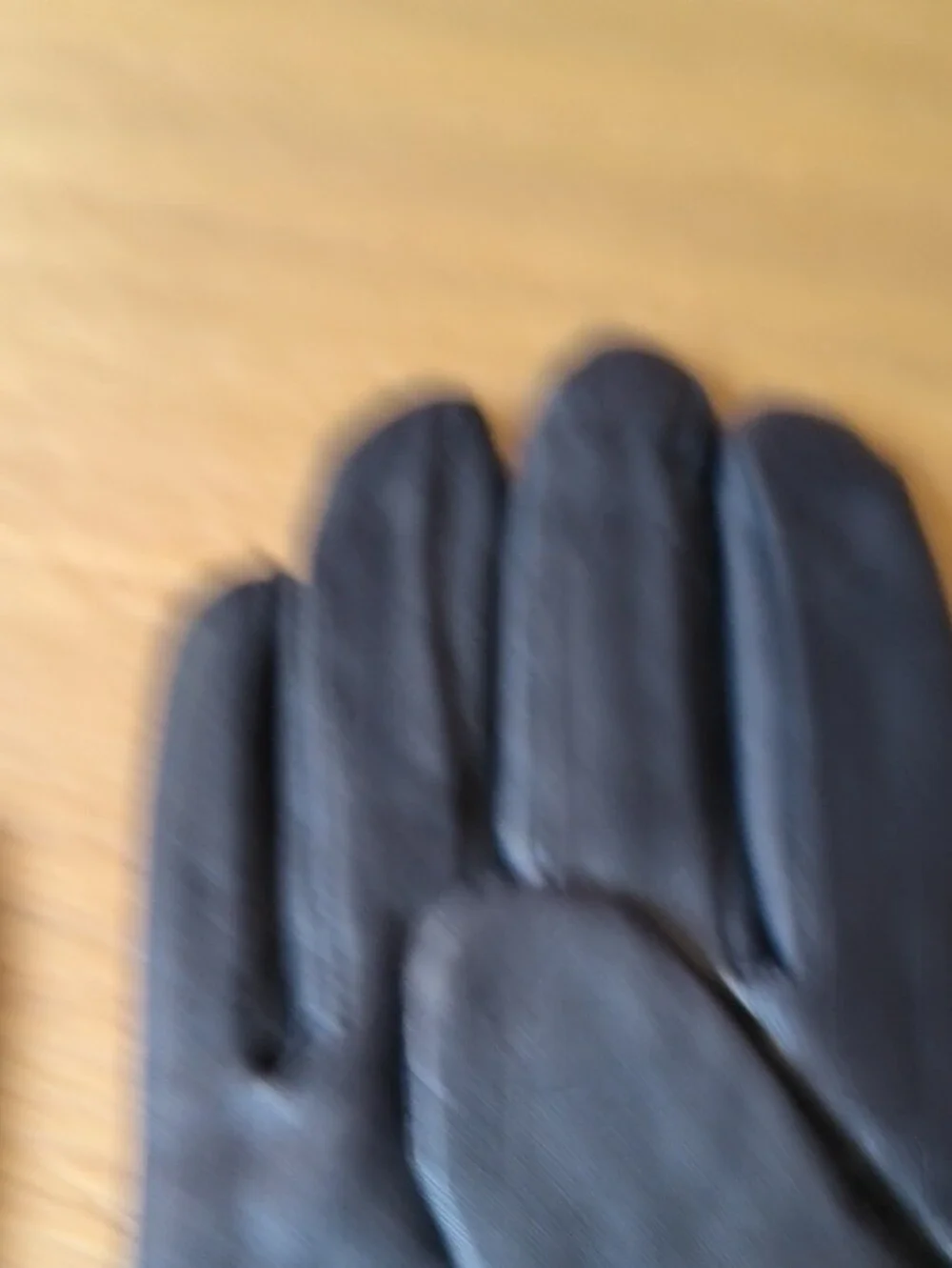 Gates Navy Blue Genuine Leather Gloves Womens Small S Acrylic Knit Lined 8